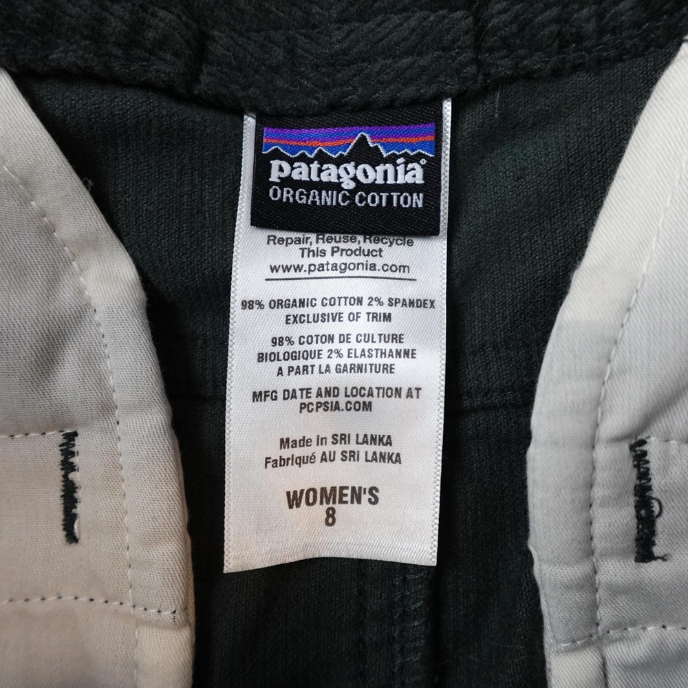 Patagonia Skirt Womens 8 Green Corduroy A-Line Short Pockets Fall Winter - Picture 2 of 7